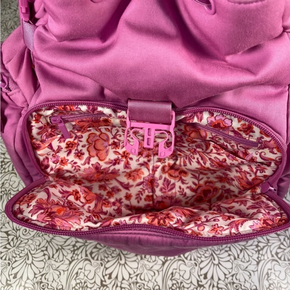 Vera Bradley Drawstring Pink Backpack